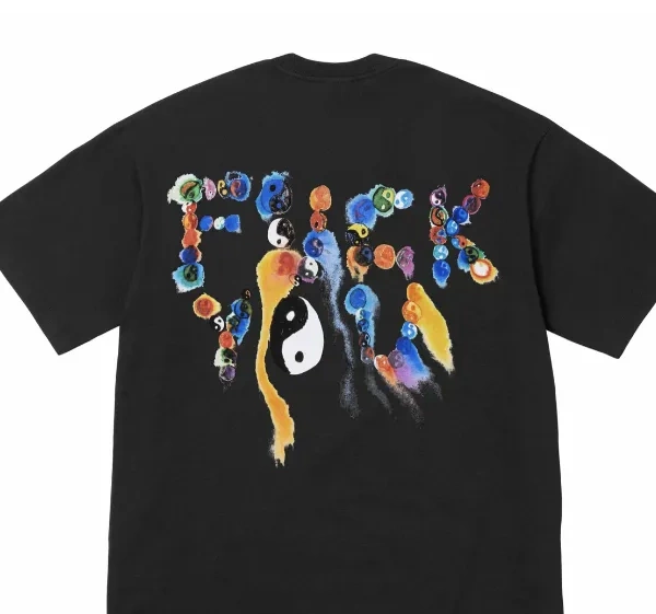 XL Black Yin S L White Yang M 23FW Chi Tai TEE YIN Printed and YANG 0602
